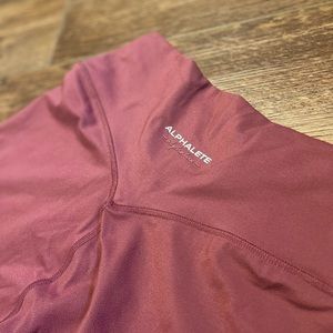 Alphalate Alphalux Essential Legging - Maroon - Size M
